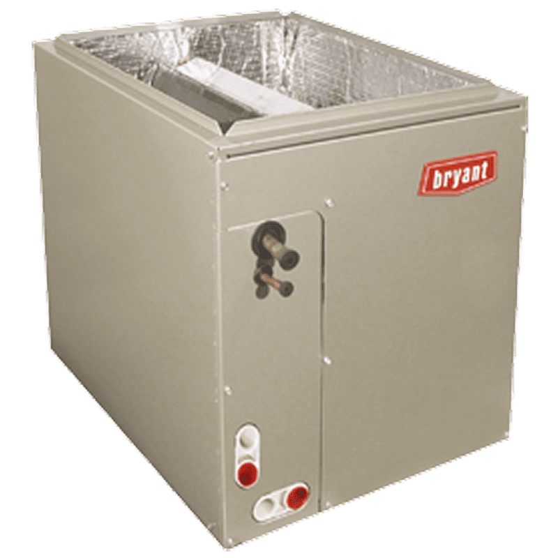 HVAC unit with metal casing