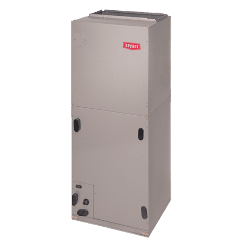 HVAC system unit in metallic casing