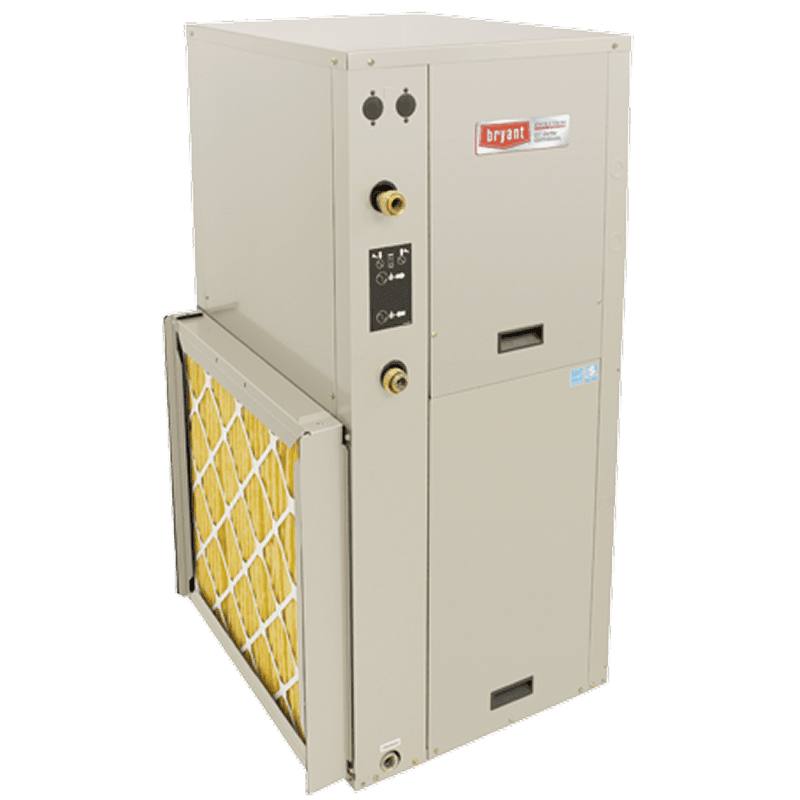 Large HVAC equipment with filter panel